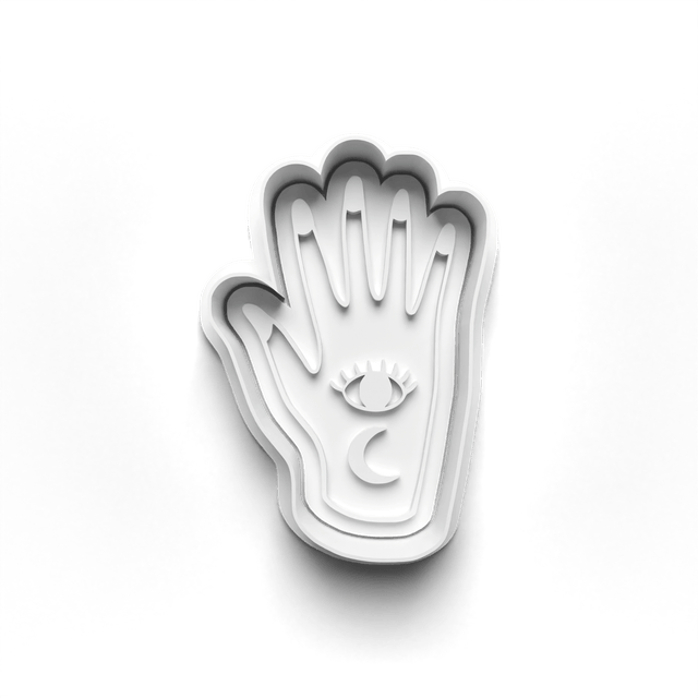 Celestial Crystals Cookie Cutter Embosser Set of 4 Cutters & Stamps Biscuit Mould Debossed Sugar Biscuits