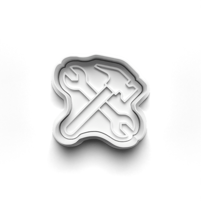 Dad Tools Cookie Cutter Embosser Set of 4 Cutters & Stamps Biscuit Mould Debossed Sugar Biscuits