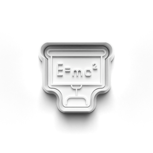 Einstein Science Cookie Cutter Embosser Set of 4 Cutters & Stamps Biscuit Mould Debossed Sugar Biscuits