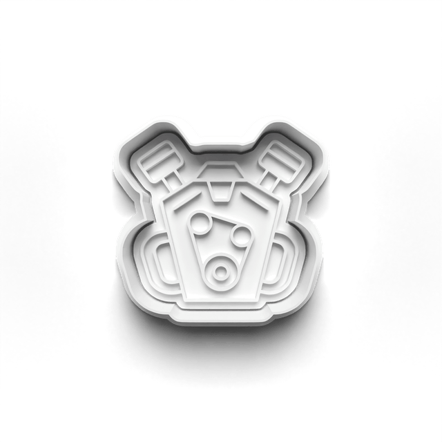 Mechanic Car Parts Cookie Cutter Embosser Set of 4 Cutters & Stamps Biscuit Mould Debossed Sugar Biscuits