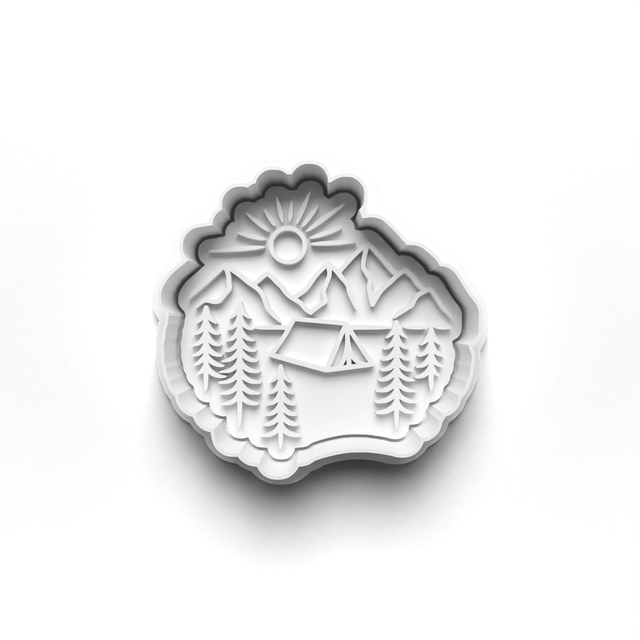Van Life Cutter Embosser Set of 4 Cookie Cutters & Stamps Biscuit Mould Debossed Sugar Biscuit (1)