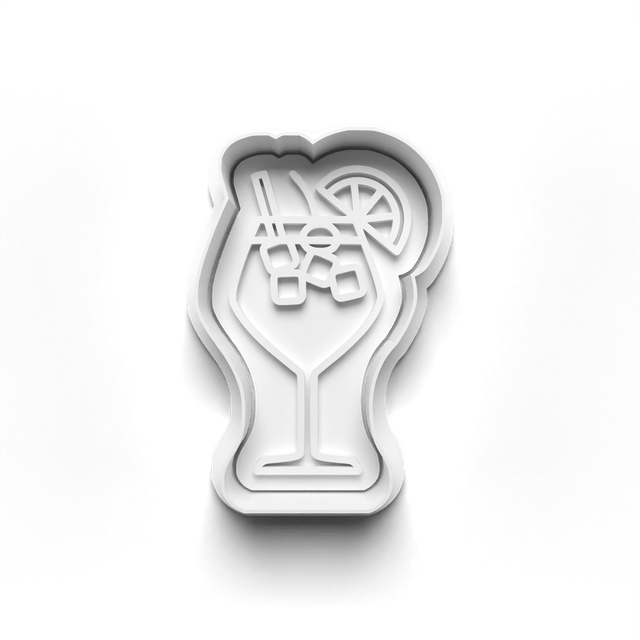 Alcohol Cookie Cutter Embosser Set of 4 Cutters & Stamps Biscuit Mould Debossed Sugar Biscuits