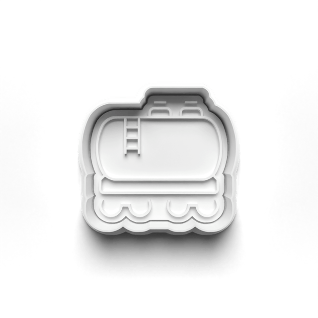 Train Coaches Cookie Cutter Embosser Set of 4 Cutters & Stamps Biscuit Mould Debossed Sugar Biscuits