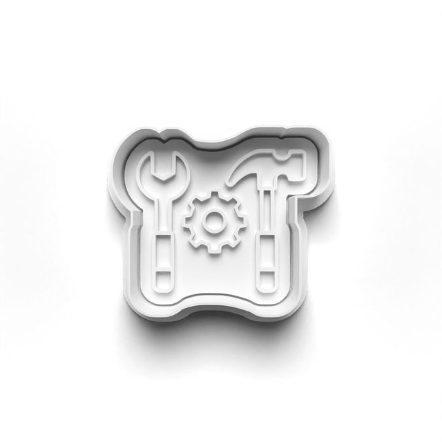 Dad Tools Cookie Cutter Embosser Set of 4 Cutters & Stamps Biscuit Mould Debossed Sugar Biscuits