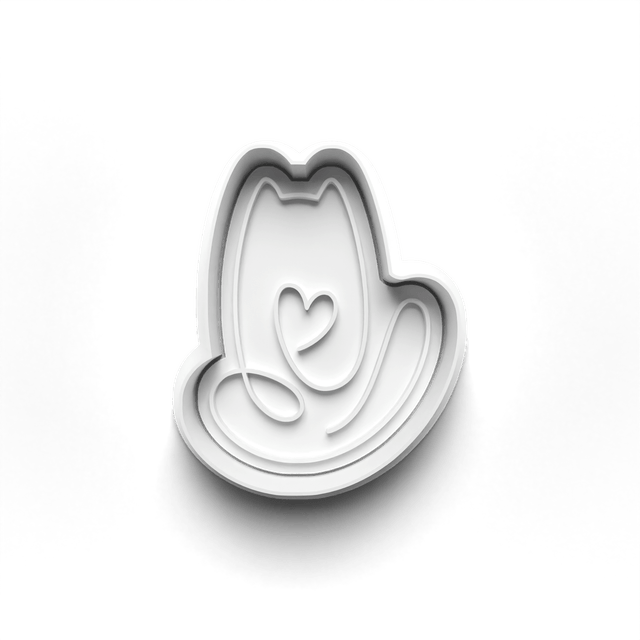 Cat Line Art Cutter Embosser Set of 4 Cookie Cutters & Stamps Biscuit Mould Debossed (2)