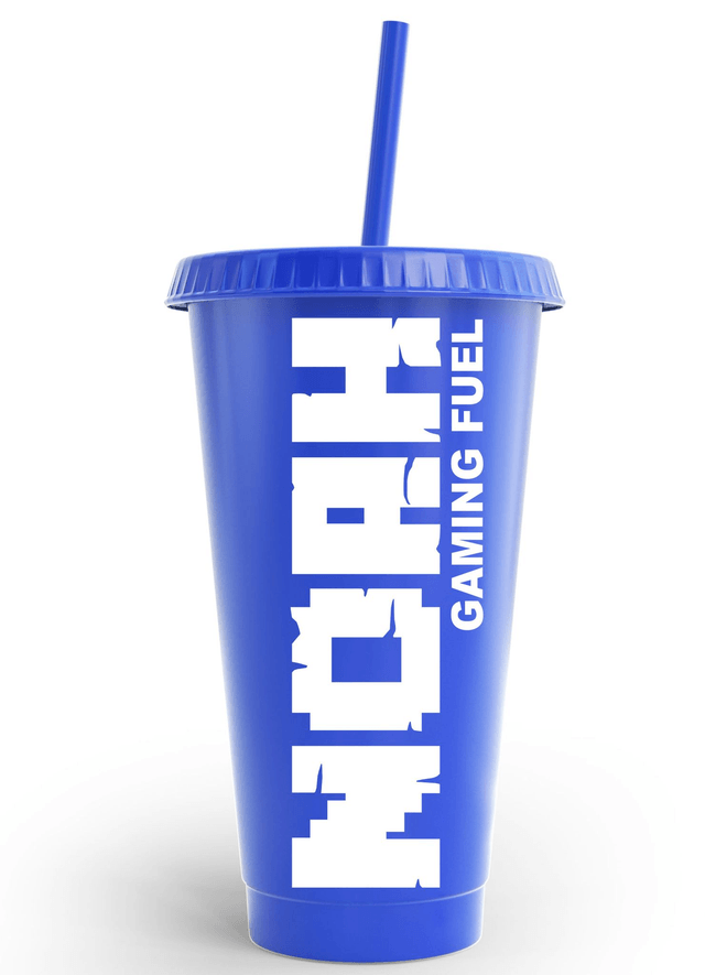 Gaming Fuel Cold Cup Tumbler Custom Personalised Name Birthday & Party's
