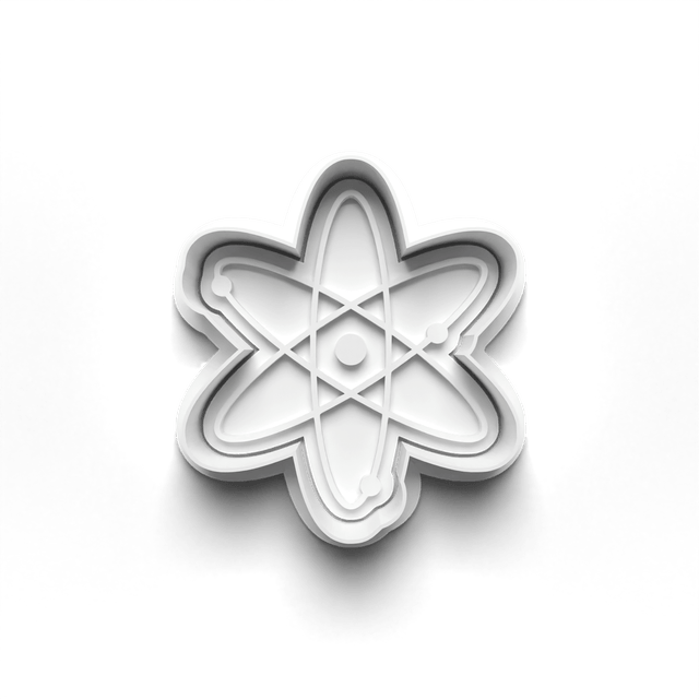 Einstein Science Cookie Cutter Embosser Set of 4 Cutters & Stamps Biscuit Mould Debossed Sugar Biscuits