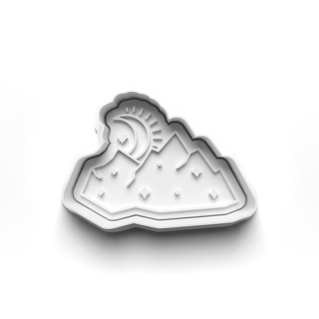 Celestial Cookie Cutter Embosser Set of 4 Cutters & Stamps Biscuit Mould Debossed Sugar Biscuit