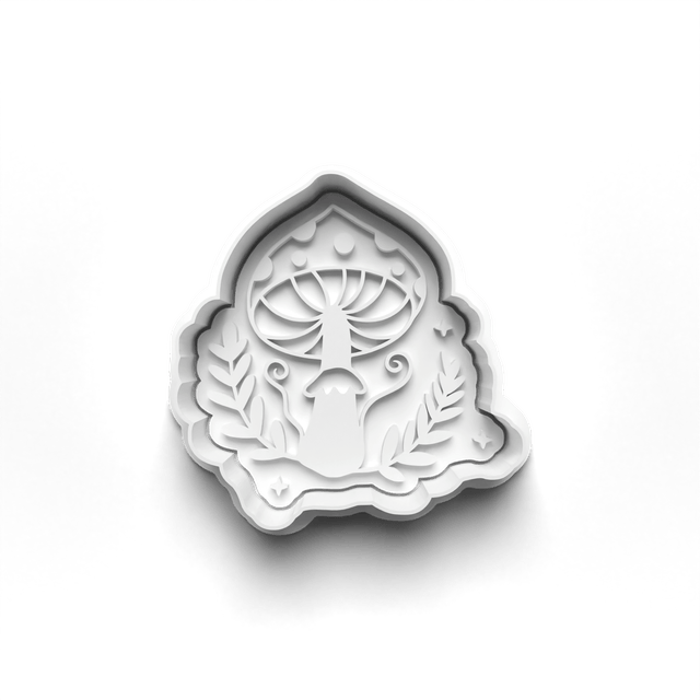 Mystic Mushrooms Cookie Cutter Embosser Set of 4 Cutters & Stamps Biscuit Mould Debossed Sugar Biscuits