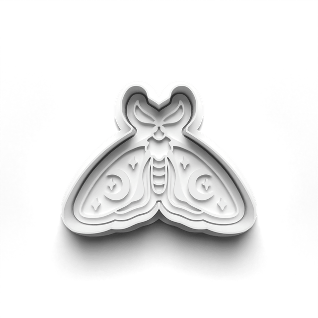 Moth Bug Cookie Cutter Embosser Set of 4 Cutters & Stamps Biscuit Mould Debossed Sugar Biscuits