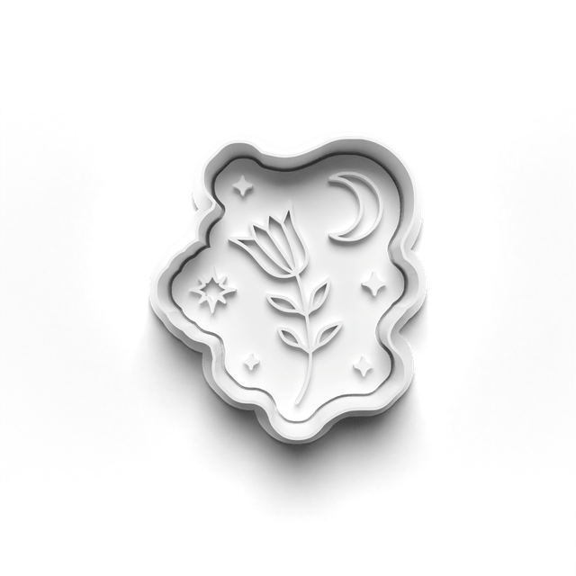 Celestial Cookie Cutter Embosser Set of 4 Cutters & Stamps Biscuit Mould Debossed Sugar Biscuit