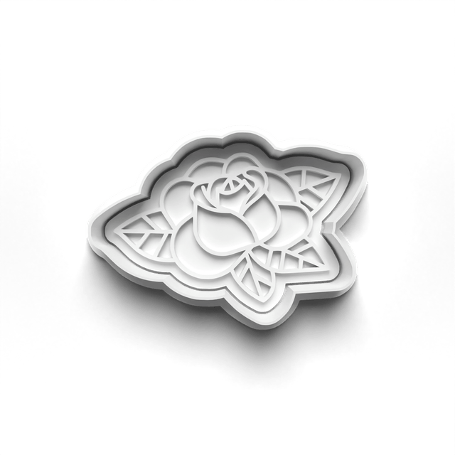 Tattoo Cookie Cutter Embosser Set of 4 Cutters & Stamps Biscuit Mould Debossed Sugar Biscuits