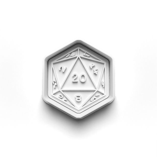 Dungeons Dragons D&D Cutter Embosser Set of 4 Cookie Cutters & Stamps Biscuit Mould Debossed Sugar Biscuit