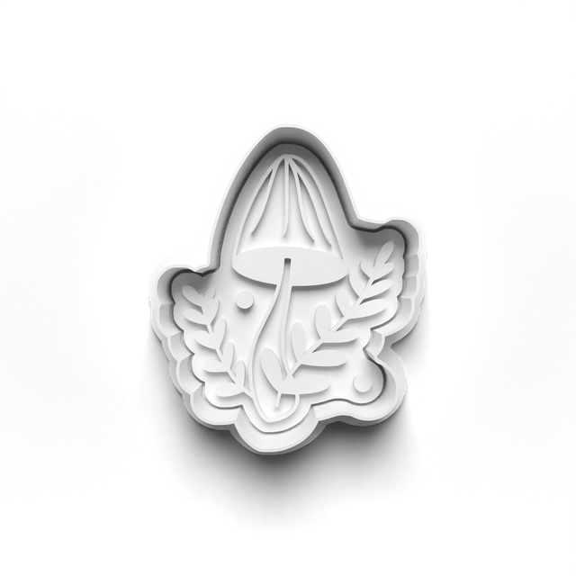 Mystic Mushrooms Cookie Cutter Embosser Set of 4 Cutters & Stamps Biscuit Mould Debossed Sugar Biscuits
