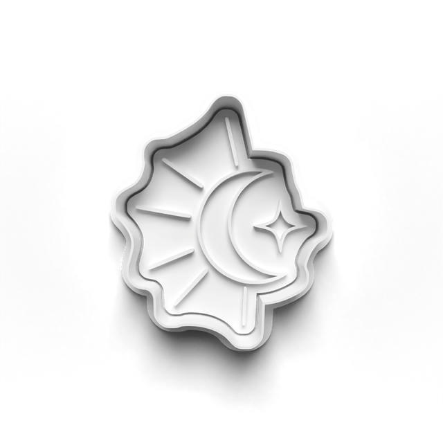 Moons Cookie Cutter Embosser Set of 4 Cutters & Stamps Biscuit Mould Debossed Sugar Biscuit
