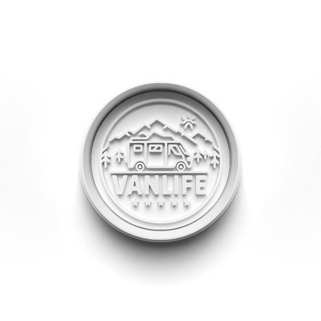 Van Life Cutter Embosser Set of 4 Cookie Cutters & Stamps Biscuit Mould Debossed Sugar Biscuit (1)