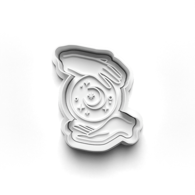 Moons Cookie Cutter Embosser Set of 4 Cutters & Stamps Biscuit Mould Debossed Sugar Biscuit