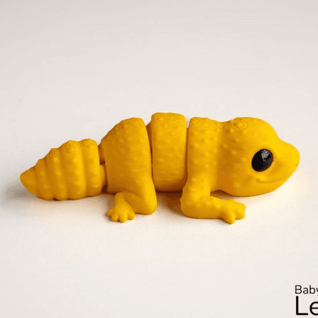 Gecko Articulated flexible Autistic Toy 3D Printed Gift Wiggle Cute Animal